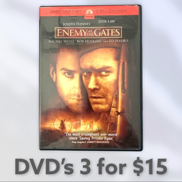 📀 Enemy at the Gates DVD movie 📀 - Picture 1 of 3